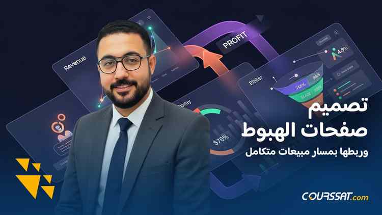 تصميم صفحات الهبوط وربطها بـ (Sales Funnel) cover image